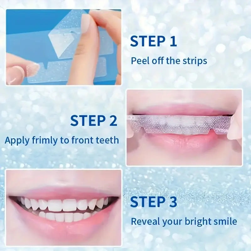 Alluvé™ 9D Teeth Whitening Strips – Professional Home Whitening Kit