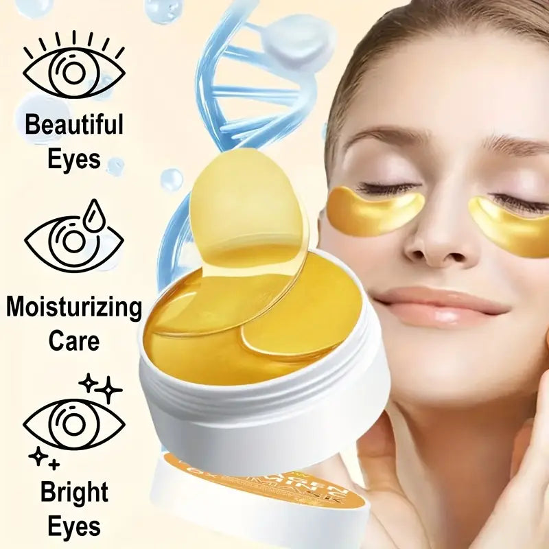 Alluvé™ Collagen + Vitamin C Eye Masks – 60 Hydrating Patches