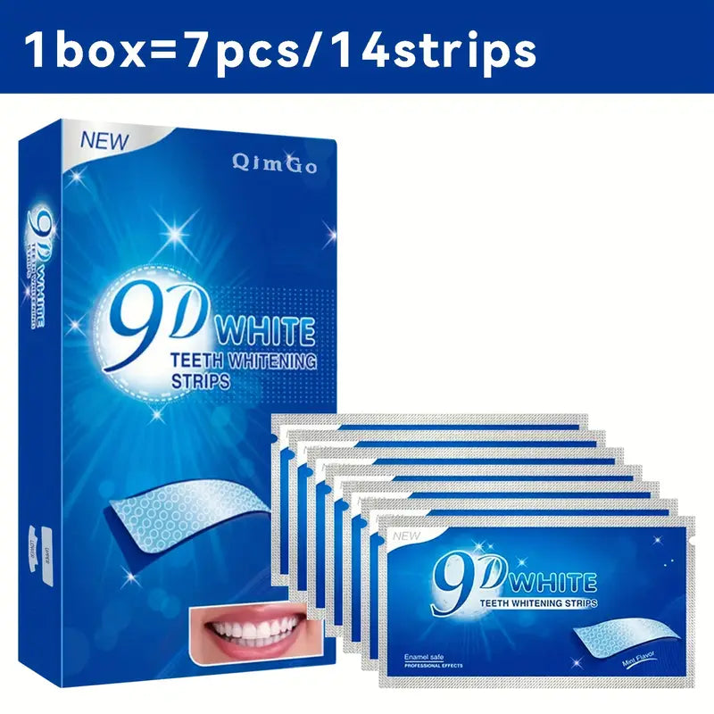 Alluvé™ 9D Teeth Whitening Strips – Professional Home Whitening Kit