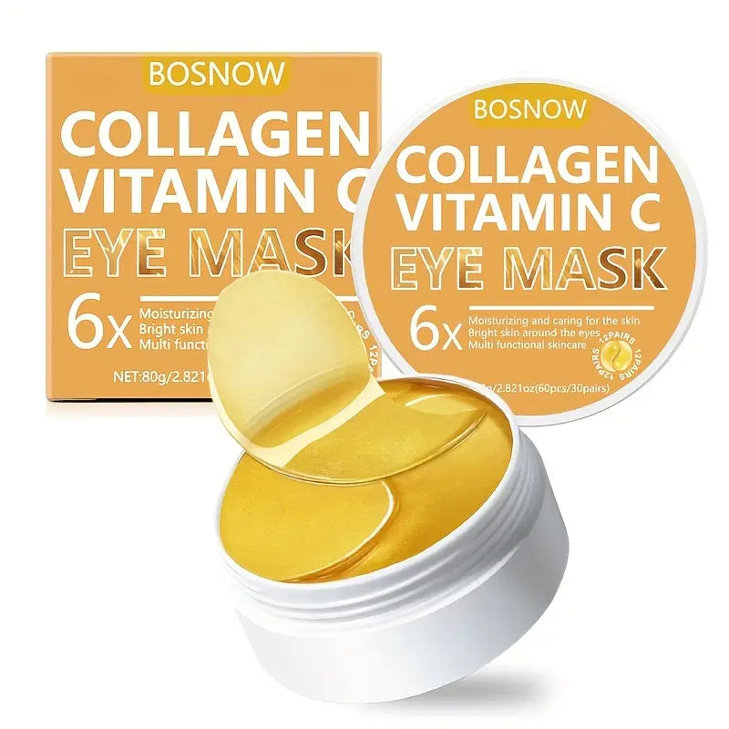 Alluvé™ Collagen + Vitamin C Eye Masks – 60 Hydrating Patches