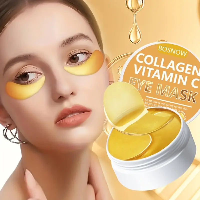 Alluvé™ Collagen + Vitamin C Eye Masks – 60 Hydrating Patches
